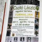 Csótó László egyéni tárlata Tornalján a Madárteremben