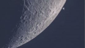 ISS lunar transit