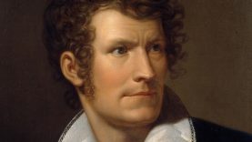 Rudolph Suhrlandt: Portrait of Thorvaldsen, 1810. Detail.