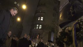 megemlékezést tartottak a svéd embermentő emléktáblájáná