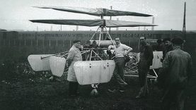 Asbóth AH-4 jelű helikoptere Párizsban, 1938.